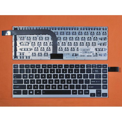 Πληκτρολόγιο Toshiba U900W W30-A W35DT W35D, Μαύρο Ασήμι, US/UK