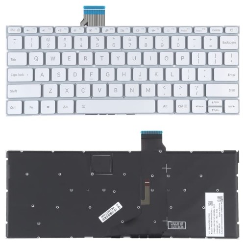 Tastatura XiaoMi MI Air 12.5", Argint, Fara Rama, Backlit US