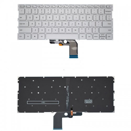 Tastatura XiaoMi MI Air 13.3", Argint, Fara Rama, Backlit US