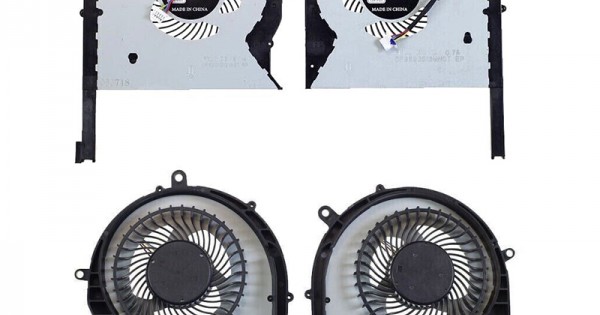 HK-Part Set Ventole CPU+GPU Per Asus ROG Strix GL503GE GL703GE | DFS593512MN0T DFS2013121A0T + Pasta Termica