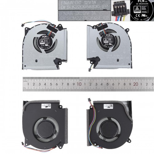 Ανεμιστηράκια για Asus ROG Strix G533Q G513QR G713QR G733QS - Αριστερά / σωστά
