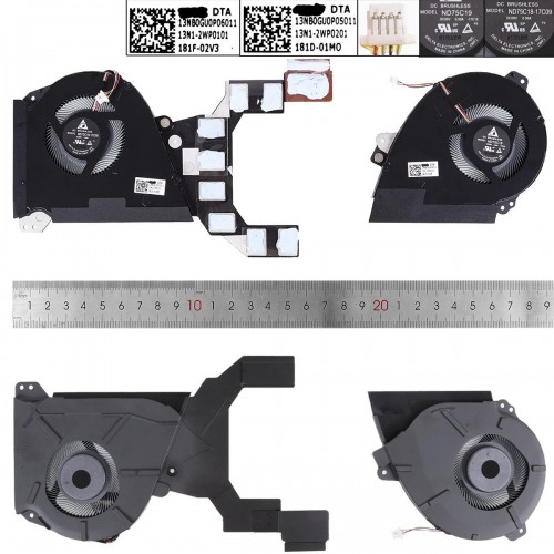 Ανεμιστηράκια για Asus ROG Zephyrus GX501 GX501V GX501VSK 5V 4 Pin - Αριστερά / σωστά
