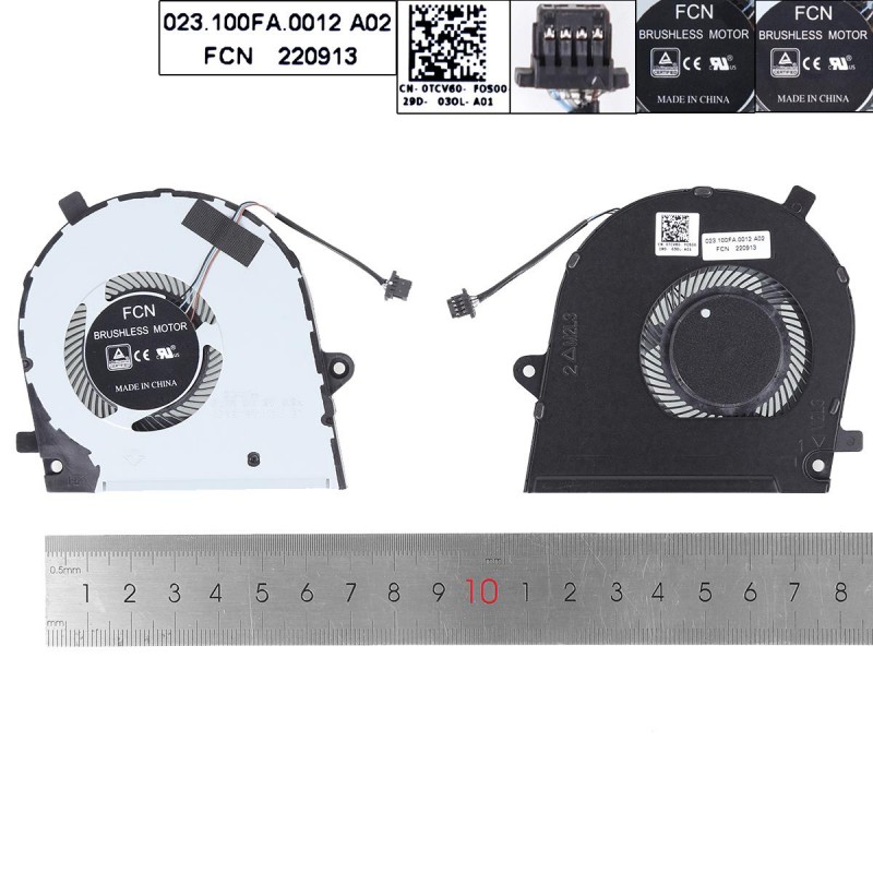 BDWZNLA New Compatible CPU Cooling Fan for Dell Latitude 3301 Inspiron 13 7391 Vostro 5390 5391 Series 0TCV60 TCV60 023.100FA.0011 FLFR DFS5K12214161J DC 5V (NOT fit for Inspiro 13 7391 2-in-1 BDWZNLA New Compatible CPU Cooling Fan for Dell Latitude 3301 Inspiron 13 7391 Vostro 5390 5391 Series 0TCV60 TCV60 023.100FA.0011 FLFR DFS5K12214161J DC 5V (NOT fit for Inspiro 13 7391 2-in-1