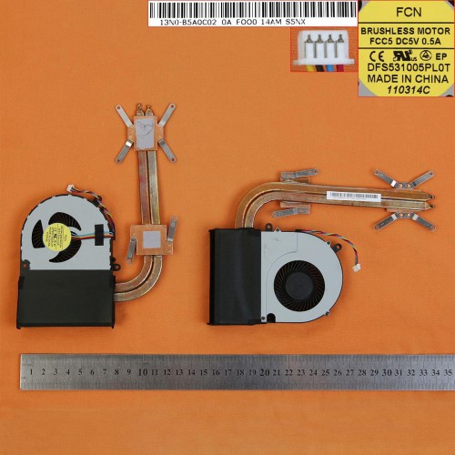 Ανεμιστηράκια για Lenovo G700 G700AT G710 G710A + HeatSink (για τα μοντέλα μεβίντεο συσσωματωμένος)