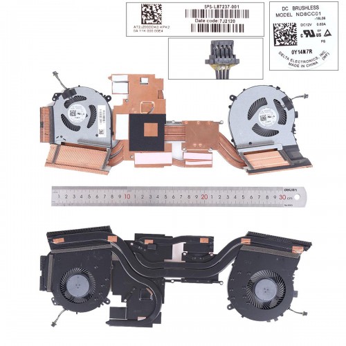 Ανεμιστηράκια για HP Omen 15-DH TPN-C143 + Heatsink - Έκδοση 2