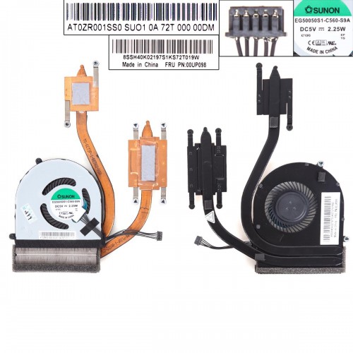 Ανεμιστηράκια για Lenovo ThinkPad E560 20EV 20EW + HeatSink