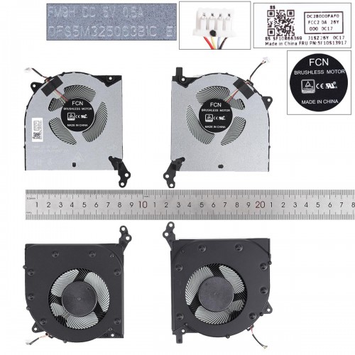 Cooler Laptop Lenovo 2020 R7000 Y550-15 Y7000P 5V (CPU + GPU)