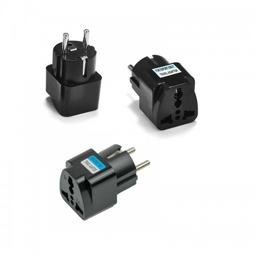 προσαρμογέας UK-US to EU (Wall Plug) - Μαύρος