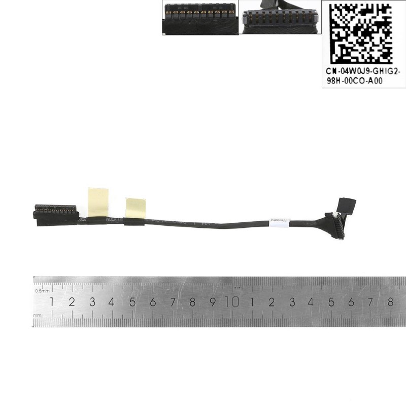 Connecteur De Câble Pour Batterie Dell Latitude E7280 / E7380 - Réf. DC02002NG00 (04W0J9) - Neuf