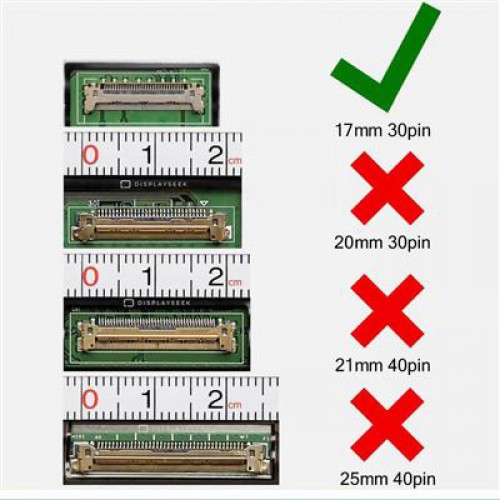 Οθόνες laptop 15.6" NV156FHM-N4W (eDP 30 Pin 17mm ) (No Brackets Up Board) (1920x1080) (IPS) (Narrow) - Matte