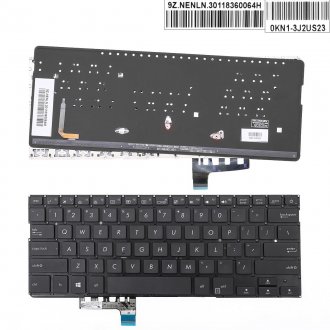Tastatura Asus ZenBook 13 UX331UAL, Neagra, Fara Rama, Cu iluminare, US