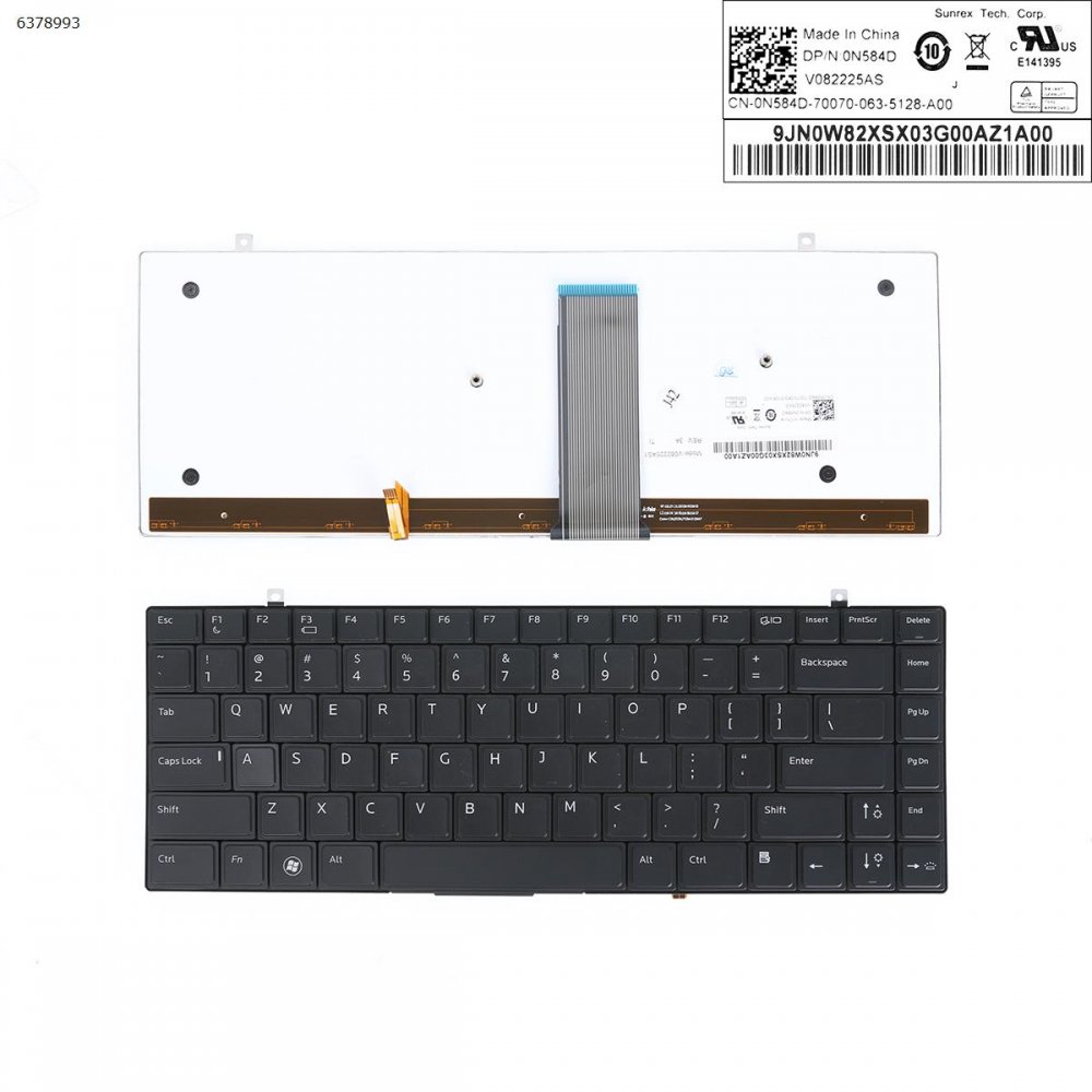 Clavier Dell Rétroéclairé AZERTY Pour Studio XPS 13/16-1340/1640/1645/1647 - Référence 0HW336, Neuf
