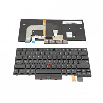 Πληκτρολόγιο Lenovo ThinkPad T470 T480, Μαύρο, με Pointing Stick με Backlit, Original, US/UK