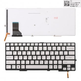 Πληκτρολόγιο Sony SVS13, Ασήμι με Backlit, US