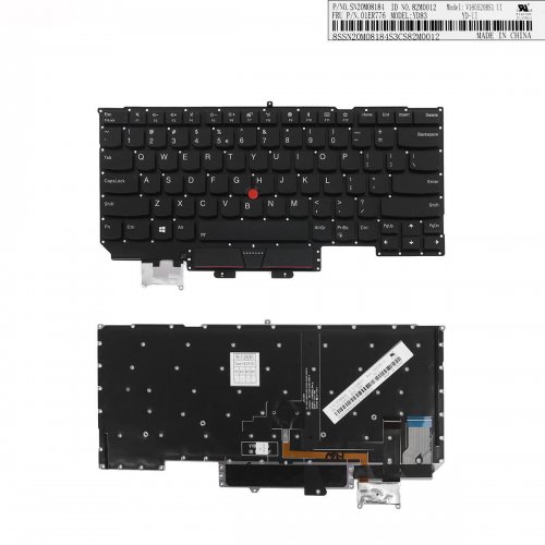 Tastatura Lenovo IBM ThinkPad X1 Carbon Gen 5 2017 S 5 gen. 2017, Neagra, Fara Rama, Cu iluminare, US