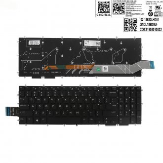 Πληκτρολόγιο Dell Alienware M15 R1 M17 R1, Μαύρο με Backlit, Original, US