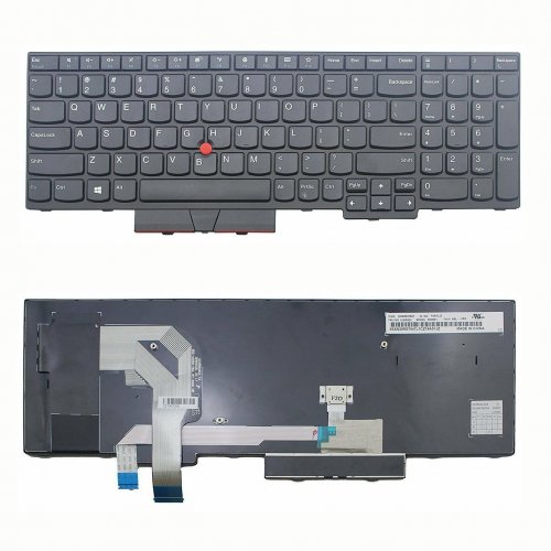 Tastatura Lenovo ThinkPad T570 T580 P51S, Neagra, Cu Rama Neagra, Dual Pointing, US/UK + BG