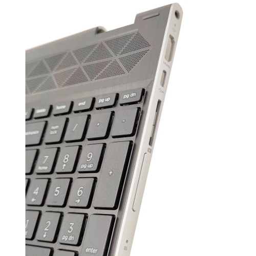 Upper Cover Palmrest με πληκτρολόγιο HP Pavilion X360 15-CR 15T-CR TPN-W132 - Ασήμι
