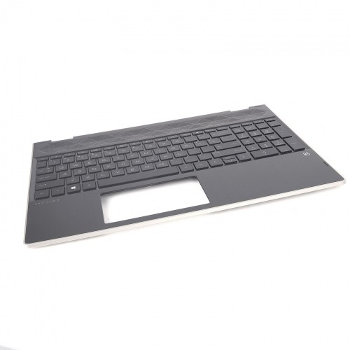 Upper Cover Palmrest με πληκτρολόγιο HP Pavilion X360 15-CR 15T-CR TPN-W132 - Γκρί