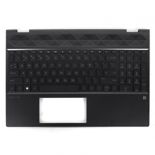 Upper Cover Palmrest με πληκτρολόγιο HP Pavilion X360 15-CR 15T-CR TPN-W132 - Γκρί