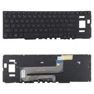 Πληκτρολόγιο ASUS ROG 5 Zephyrus Duo 15 GX550 GX550L GX551, Μαύρος, US, RGB Backlit
