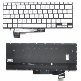 Клавиатура за лаптоп Asus ZenBook A14 UX3407 UX3407QA Сребриста Без Рамка С Малък Ентър с Подсветка