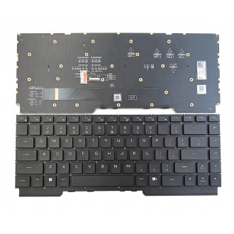 Клавиатура за лаптоп Dell Alienware M16 R1 M16 R2 Черна Без Рамка с Малък Ентър С RGB Подсветка