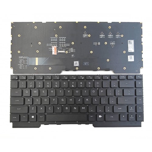 Tastatura Dell Alienware M16 R1 M16 R2, Neagra, Fara Rama, Cu iluminare RGB, US