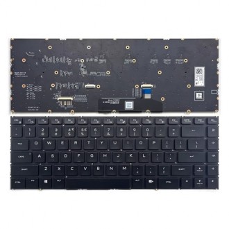 Клавиатура за лаптоп Dell Alienware M16 R1 M16 R2 P124F P130F Черна Без Рамка с Малък Ентър С RGB Подсветка (Mechanical)