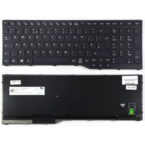 Tastatura Fujitsu LifeBook A3510 A3511, Neagra, Cu Rama, US/UK