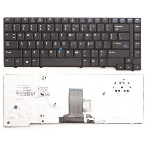 Πληκτρολόγιο HP Compaq 8510P 8510W 8510, Μαύρο, με Pointing Stick, US/UK