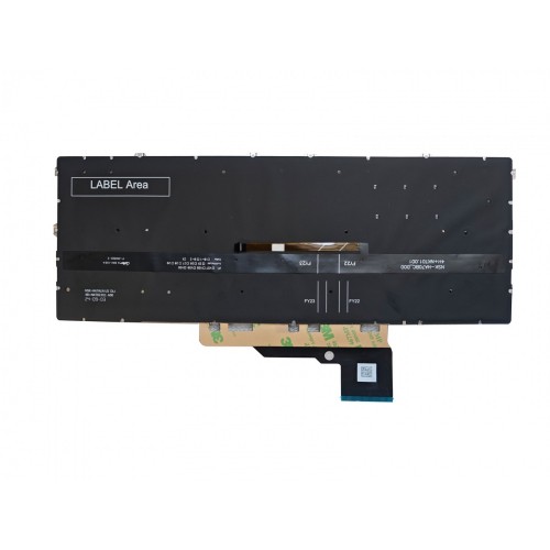 Клавиатура за лаптоп HP Envy X360 15-FH 15-FE Сива Без Рамка с Малък Ентър с Подсветка