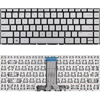 Tastatura HP Pavilion 14-BK, Argintie, Fara Rama, US
