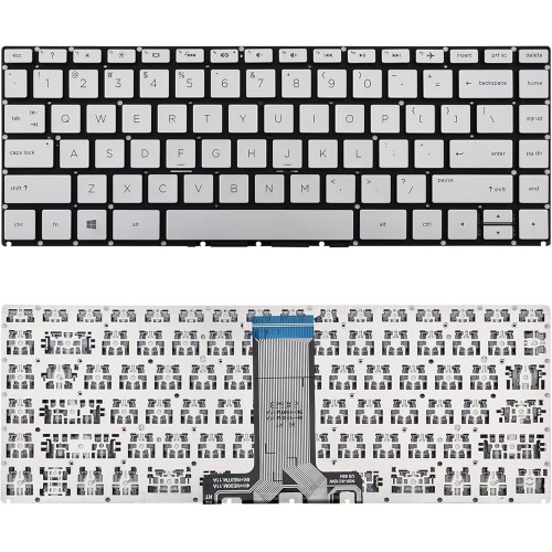 Tastatura HP Pavilion 14-BK, Argintie, Fara Rama, US