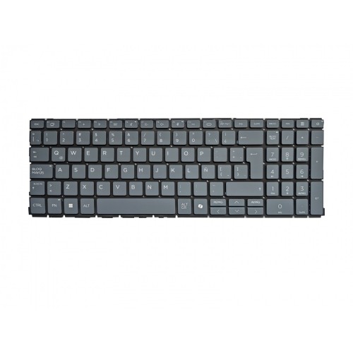 Клавиатура за лаптоп HP ProBook 460 G11 465 G11 - Сива Без Рамка (Голям Ентър) с Подсветка, с AI бутон