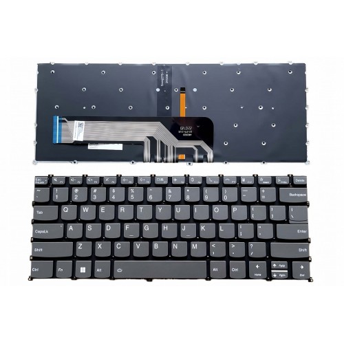 Πληκτρολόγιο Lenovo IdeaPad 5 Pro 14ACN6 Pro-14ITL6 Γκρί με Backlit, US/UK Έκδοση 2