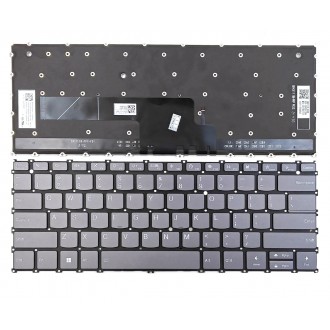 Tastatura Lenovo ThinkBook 13x G2 IAP, Fara Rama, Gri, Cu iluminare, US/UK
