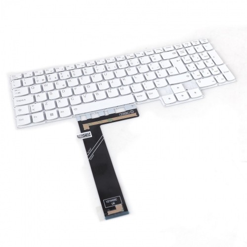 Tastatura Lenovo Y7000, Alb, Fara Rama, iluminare, US/UK