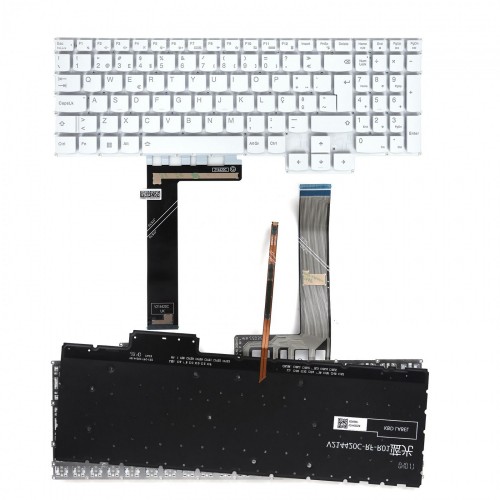 Tastatura Lenovo Y7000, Alb, Fara Rama, iluminare, US/UK