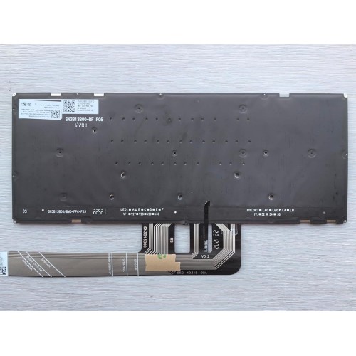 Tastatura Lenovo Yoga Pro 7 14APH8 Yoga Pro 9 14IRP8, Fara Rama, Argint, Cu iluminare, US/UK