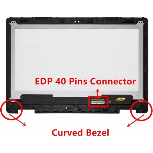 Матрица за лаптоп (Дисплей + Тъчскрийн) 13.3" Dell Latitude 3390 2-in-1 P69G - Версия 2 40pin