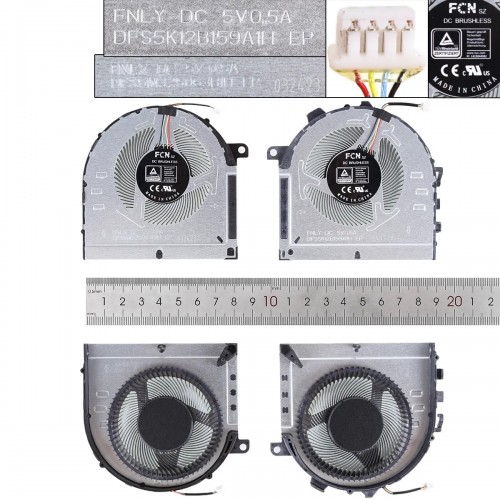 Cooler Laptop Lenovo IdeaPad Gaming 3-15ACH6 3-15IHU6 82K2 CPU + GPU