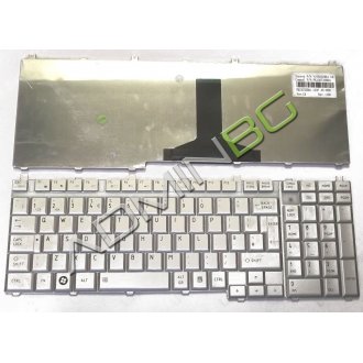 Tastatura Toshiba Satellite L500 L550 L550D L555 L555D L350, Argintie, US/UK (+BG Print)