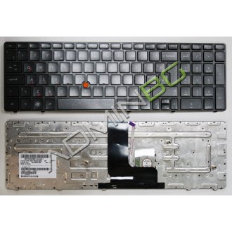Πληκτρολόγιο HP EliteBook 8560W, Γκρί Γκρί, με Pointing Stick, US/UK ( +BG Print)