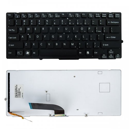 Tastatura Sony Vaio VPC-SD VPC-SB, Neagra, Fara Rama, Cu iluminare, US
