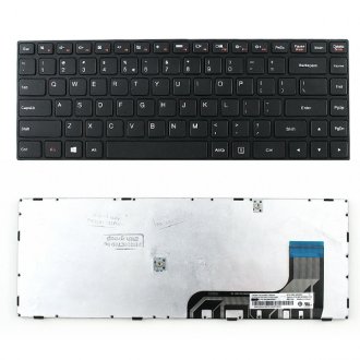 Tastatura Lenovo IdeaPad 100-14, Neagra, Cu Rama Neagra, US/UK