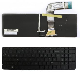 Tastatura HP Pavilion 15-P 17-F, Neagra, Fara Rama, Cu iluminare, UK