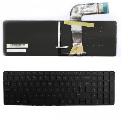 Tastatura HP Pavilion 15-P 17-F, Neagra, Fara Rama, Cu iluminare, UK