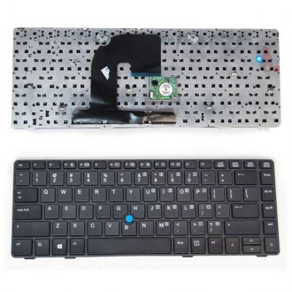 Tastatura HP ProBook 6460 6465 6470B EliteBook 8460p, Neagra, Cu Rama Neagra, Dual Pointing, US/UK