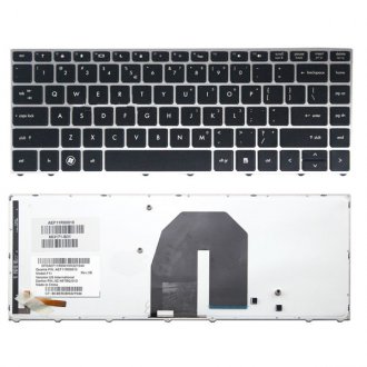 Πληκτρολόγιο HP ProBook 5330 5330M, Μαύρο Ασήμι με Backlit, US/UK